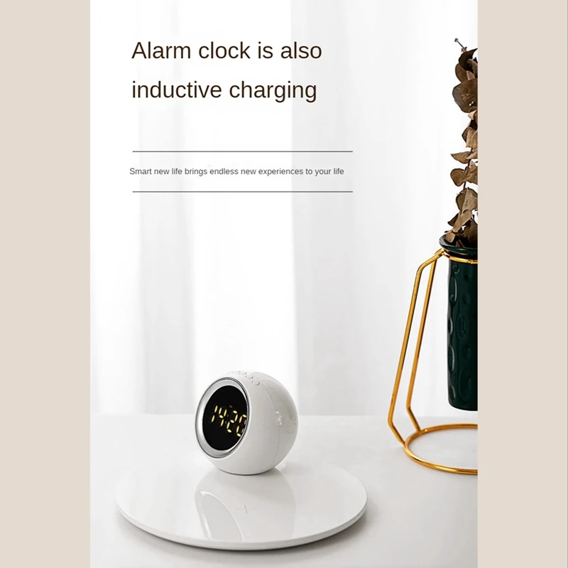 3 In 1 Wireless Charger Charging Desktop Round Fast Charge Rotating Night Light Alarm Clock Desktop Decorate
3 In 1 Wireless Charger Charging Desktop Round Fast Charge Rotating Night Light Alarm Clock Desktop Decorate