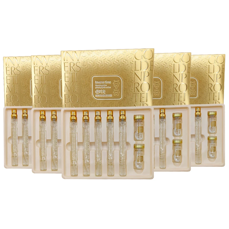 HIH Gold Protein Peptide Kit Collagen Soluble Protein 24k Golden Serum Set Lifting Firming Fade Fine Line Anti Aging 5 Sets
HIH Gold Protein Peptide Kit Collagen Soluble Protein 24k Golden Serum Set Lifting Firming Fade Fine Line Anti Aging 5 Sets