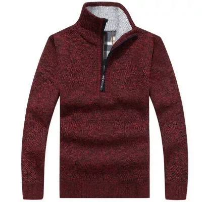 2022NEW Autumn Winter New Men's Zipper Sweater Pullovers Stand Collar Slim Fit Thick Sweaters Male Solid Color Knitted Pullo
2022NEW Autumn Winter New Men's Zipper Sweater Pullovers Stand Collar Slim Fit Thick Sweaters Male Solid Color Knitted Pullo