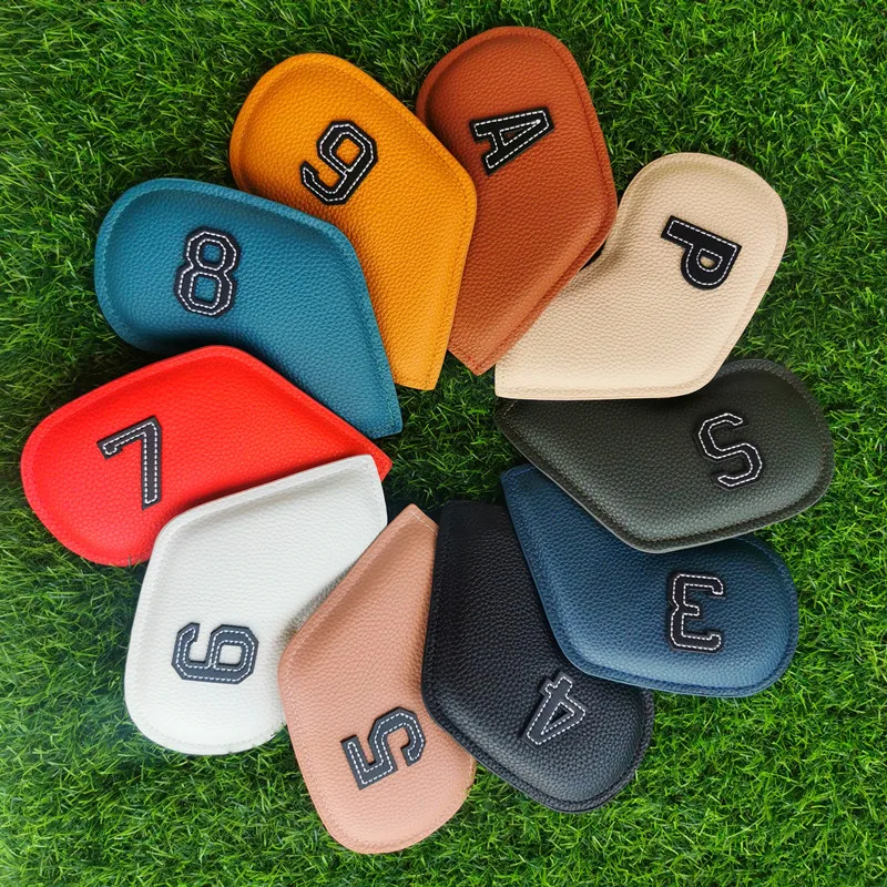 

New Double-sided Digital Golf Iron Headgear Iron Headgear Wedge Cover 3-9 ASP/4-9 ASPX