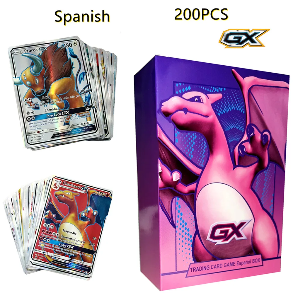 

Spanish Pokemon Card GX VMAX Entertainment Collection Board Game Battle Card Cartoon Anime Peripheral Card Children's Gift