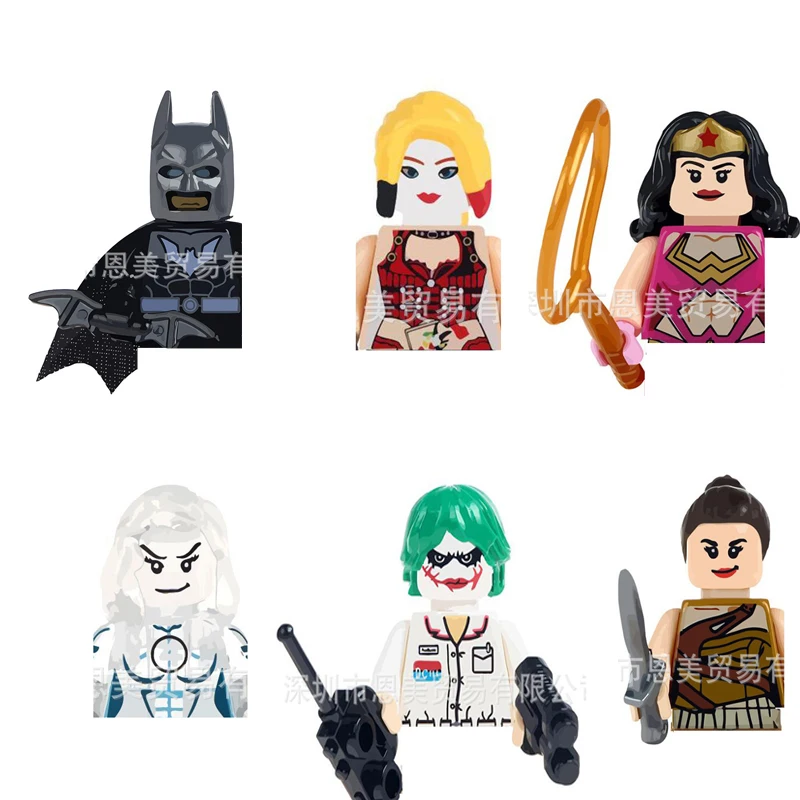 WM6014 DC Anime Figure Batman Wonder Woman Harley Quinn The Joker Plastic Building Block Doll Children's Toy Birthday Gifts
WM6014 DC Anime Figure Batman Wonder Woman Harley Quinn The Joker Plastic Building Block Doll Children's Toy Birthday Gifts