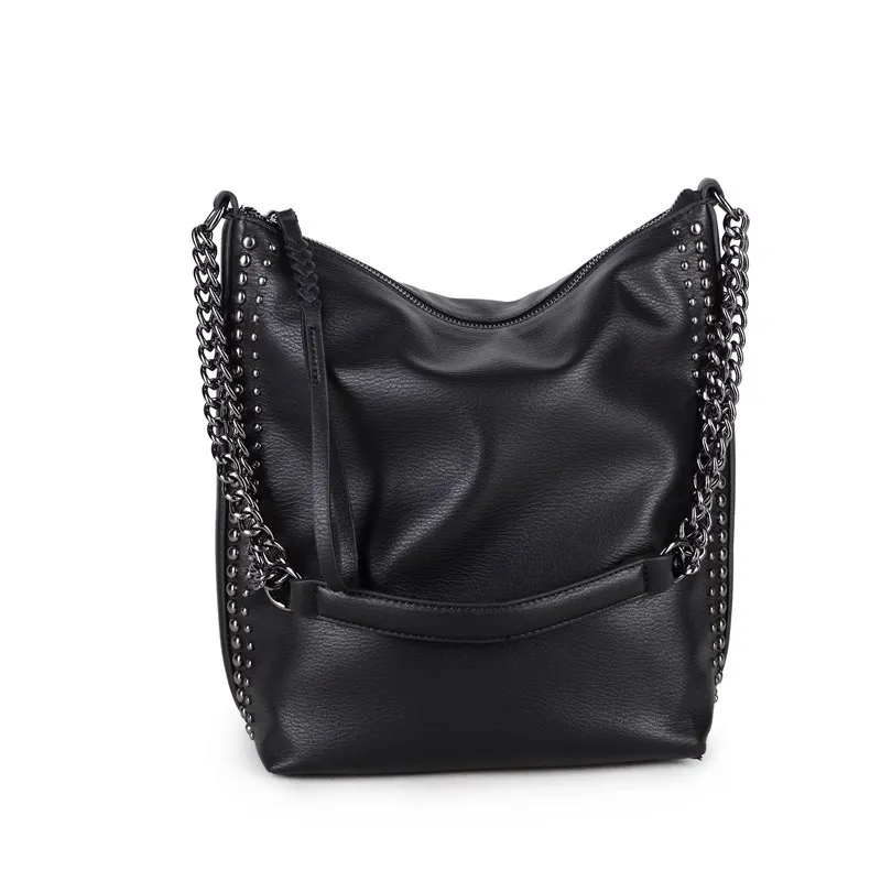 Designer Large Capacity Rivet Handbag Women Fashion Pu Leather High Quality Tote Woman Casual Simple Chain Shopping Shoulder Bag
Designer Large Capacity Rivet Handbag Women Fashion Pu Leather High Quality Tote Woman Casual Simple Chain Shopping Shoulder Bag