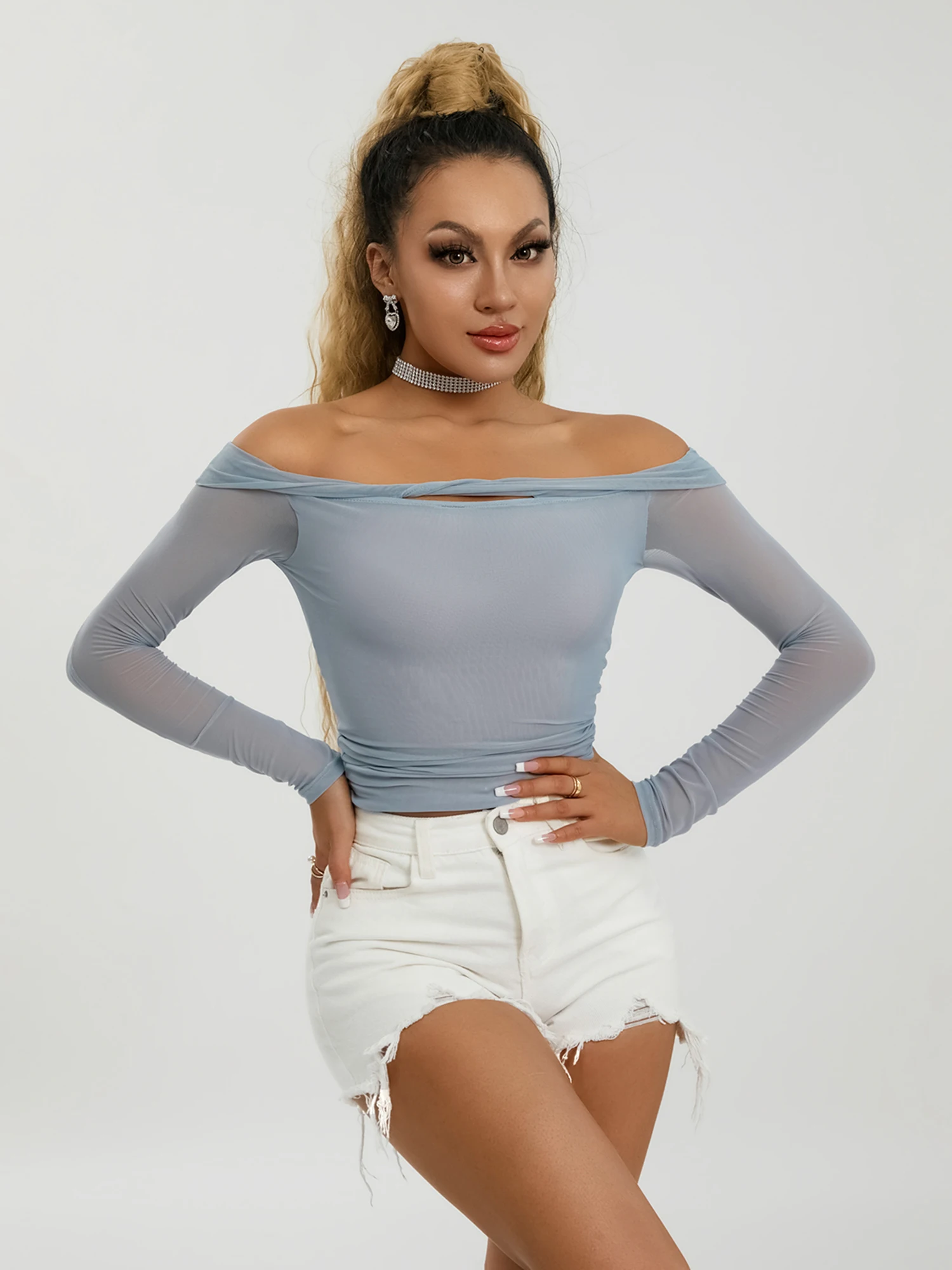 Women Spring Summer Long Sleeve Crop Tops Solid Color Off Shoulder Boat Neck Slim Fit T-Shirts 2023 Streetwear
Women Spring Summer Long Sleeve Crop Tops Solid Color Off Shoulder Boat Neck Slim Fit T-Shirts 2023 Streetwear
