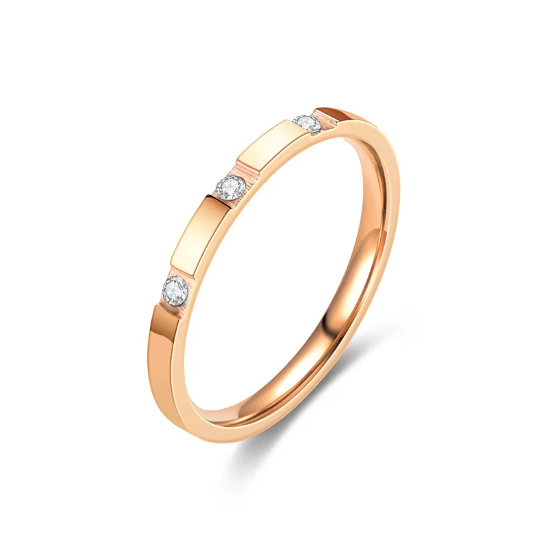 Low Price Jewellery Genuine Korean Simple Rose Gold Diamond Titanium Steel Zircon Rose Gold Tail Ring Wedding Ring for Girls
Low Price Jewellery Genuine Korean Simple Rose Gold Diamond Titanium Steel Zircon Rose Gold Tail Ring Wedding Ring for Girls