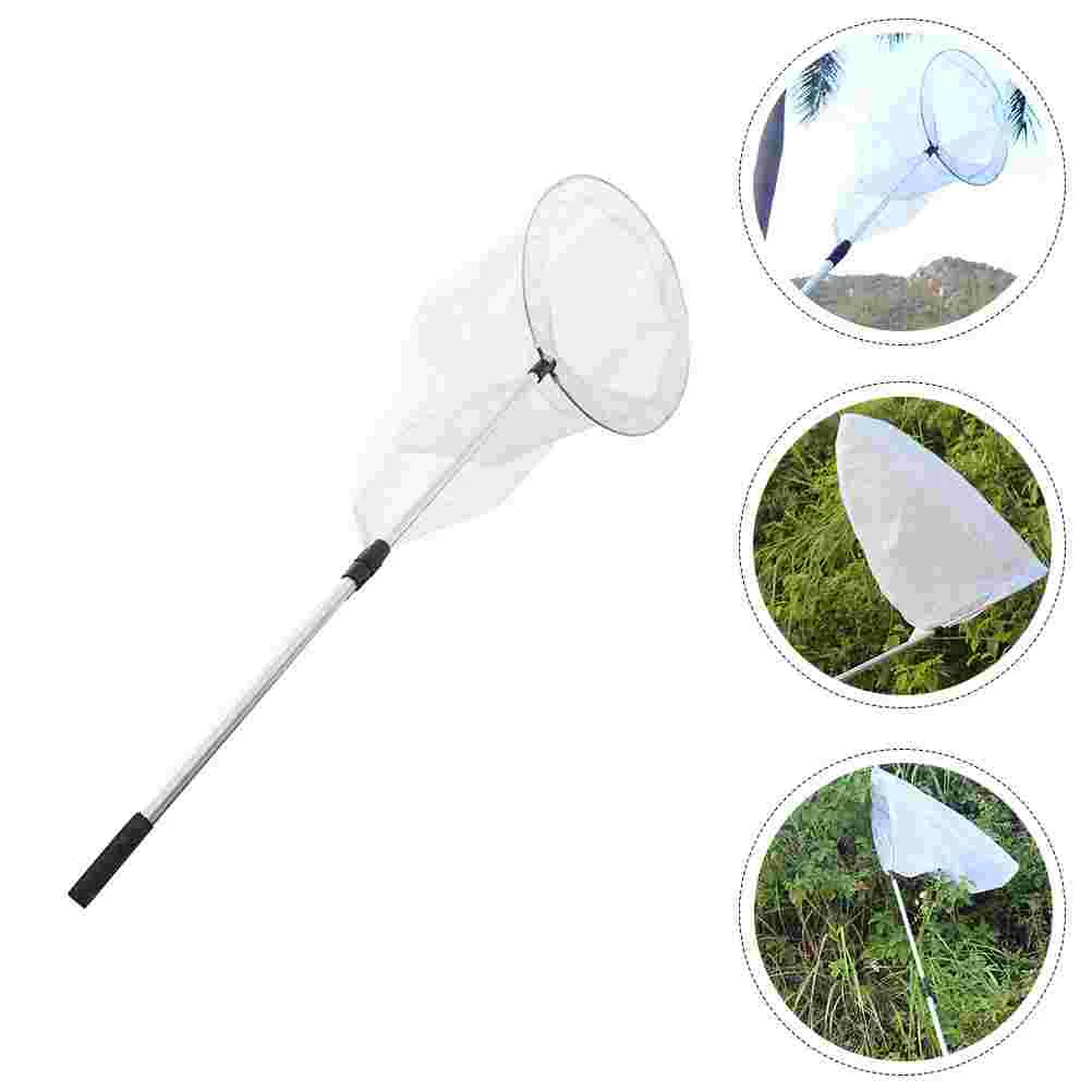 

Bug Net Practical Butterflies Extendable Insect Toy Reusable Insects Nets Foldable White Alloy Catching Toddler