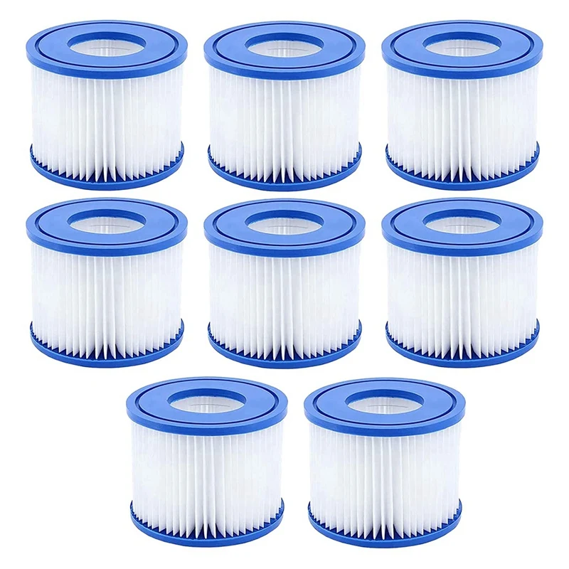 8 Pack Type Ⅵ Hot Tub Filter Parts For Bestway,Lay-Z-Spa,Saluspa 90352E 58323, Inflatable Hot Tub, Swimming Pool Pump Filter
8 Pack Type Ⅵ Hot Tub Filter Parts For Bestway,Lay-Z-Spa,Saluspa 90352E 58323, Inflatable Hot Tub, Swimming Pool Pump Filter