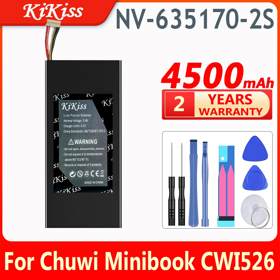 KiKiss 4500mAh NV-635170-2S Battery for Chuwi Minibook CWI526 Tablet PC Replacement Accumulator
KiKiss 4500mAh NV-635170-2S Battery for Chuwi Minibook CWI526 Tablet PC Replacement Accumulator
