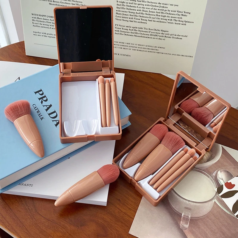 Makeup Brushes Set With Mirror Box Blush Lip Eye Shadow Brush Professional Cosmetic Brushes Kit Portable Travel Mini Beauty Tool
Makeup Brushes Set With Mirror Box Blush Lip Eye Shadow Brush Professional Cosmetic Brushes Kit Portable Travel Mini Beauty Tool