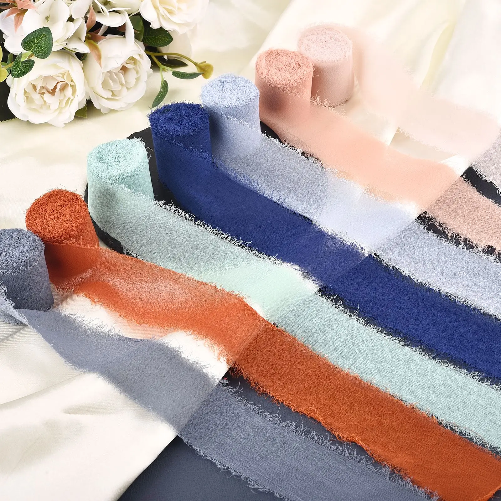 5Meter Hand Torn Rough Edge Chiffon Ribbon Silk-Like Ribbon Wedding Invitation Bouquet Fabric Lace Christmas Decor Gift Wrapping
5Meter Hand Torn Rough Edge Chiffon Ribbon Silk-Like Ribbon Wedding Invitation Bouquet Fabric Lace Christmas Decor Gift Wrapping