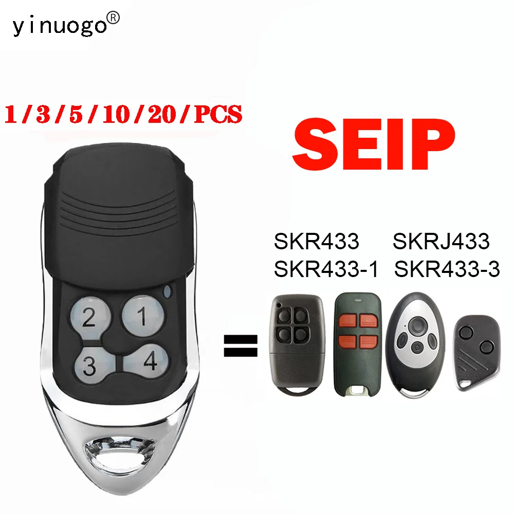 1 3 5 10 20PCS SEIP Remote Control SEIP SKR433 SKRJ433 SKR433-1 SKR433-3 Garage Door Remote Control 433MHz Rolling Code Gate Key
1 3 5 10 20PCS SEIP Remote Control SEIP SKR433 SKRJ433 SKR433-1 SKR433-3 Garage Door Remote Control 433MHz Rolling Code Gate Key