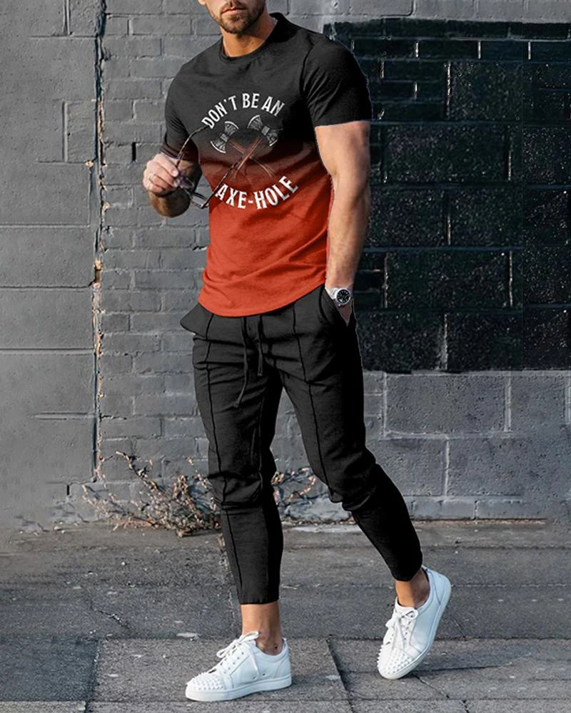Summer Sportwear Suit Short Sleeve T Shirt Long Pants Men 2 Piece Sets Men Tracksuit 3d Printed Casual Trend Oversized Clothes
Summer Sportwear Suit Short Sleeve T Shirt Long Pants Men 2 Piece Sets Men Tracksuit 3d Printed Casual Trend Oversized Clothes