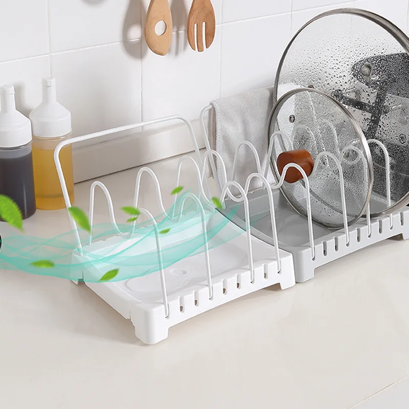 Household Vertical Adjustable Pot Cover Rack with Water Tray Spoon Chopping Board Tableware Rack Kitchen Storage Artifact
Household Vertical Adjustable Pot Cover Rack with Water Tray Spoon Chopping Board Tableware Rack Kitchen Storage Artifact