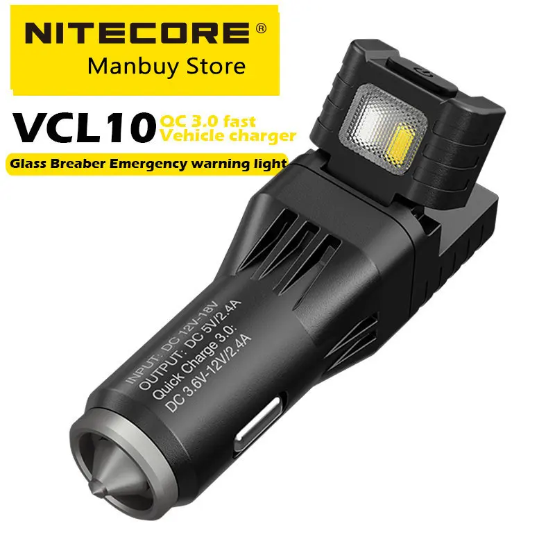 Автомобильное зарядное устройство NITECORE VCL10, многофункциональное автомобильное зарядное устройство USB QC 3,0, адаптер для быстрой зарядки с быстрой доставкой для экстренных ситуаций
Автомобильное зарядное устройство NITECORE VCL10, многофункциональное автомобильное зарядное устройство USB QC 3,0, адаптер для быстрой зарядки с быстрой доставкой для экстренных ситуаций