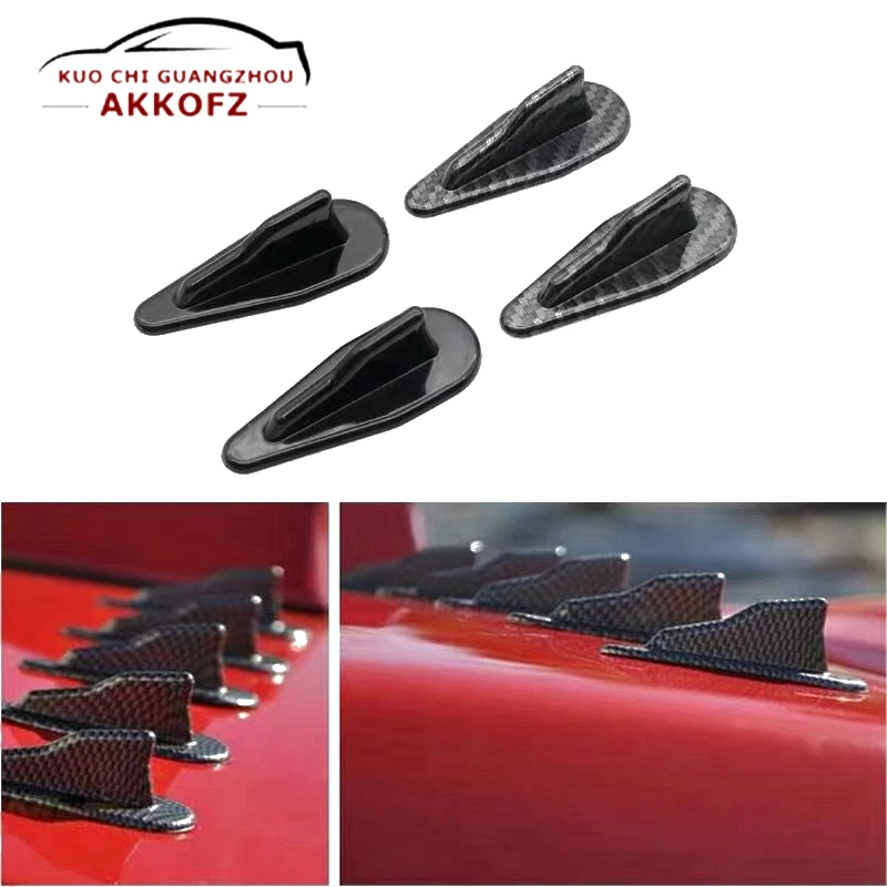 

1Pcs Universal ABS Rear Roof Shark Fins Spoiler Wing Kit Car 11 Roof Spoiler Bumper Spoiler Shark Fin Diffuser Vortex Generator