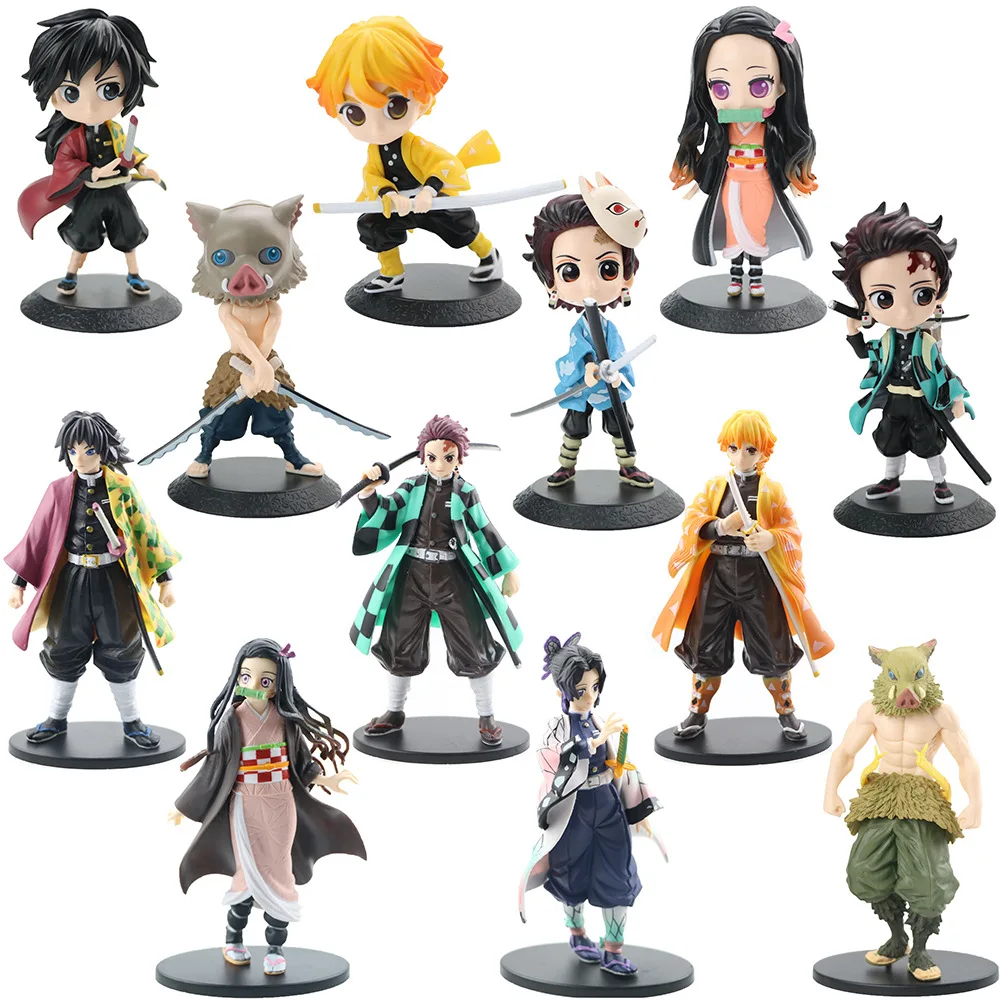 16CM Anime Demon Slayer Figure Kamado Tanjirou Nezuko Action Figure PVC Model Toy Zenitsu Figure Inosuke Kimetsu No Yaiba Figura
16CM Anime Demon Slayer Figure Kamado Tanjirou Nezuko Action Figure PVC Model Toy Zenitsu Figure Inosuke Kimetsu No Yaiba Figura