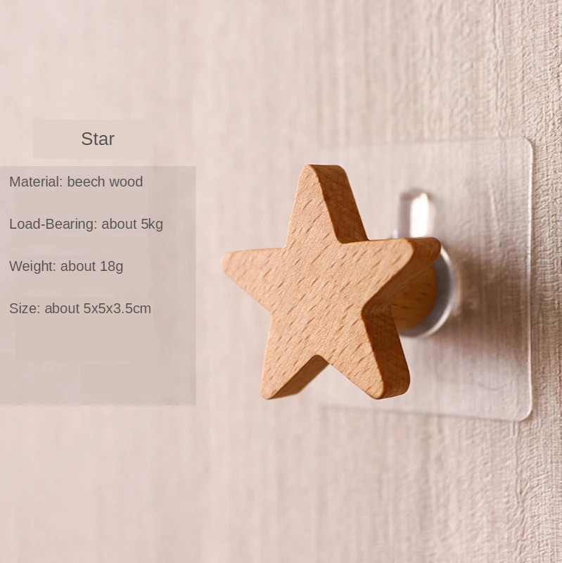 3pcs/set Cute Solid Wood Hooks Moon Star Flower children Kid's Room Decoration Wall Coat Rack Hanger Key Holder Wall Nail-free
3pcs/set Cute Solid Wood Hooks Moon Star Flower children Kid's Room Decoration Wall Coat Rack Hanger Key Holder Wall Nail-free