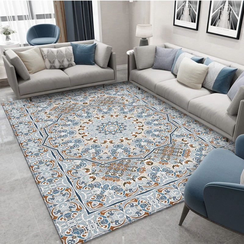 European Modern Mat Retro Velvet Rug For The Living Room Bedroom Decor Mandala Carpet Home Illustration Kitchen Bath Tapis
European Modern Mat Retro Velvet Rug For The Living Room Bedroom Decor Mandala Carpet Home Illustration Kitchen Bath Tapis