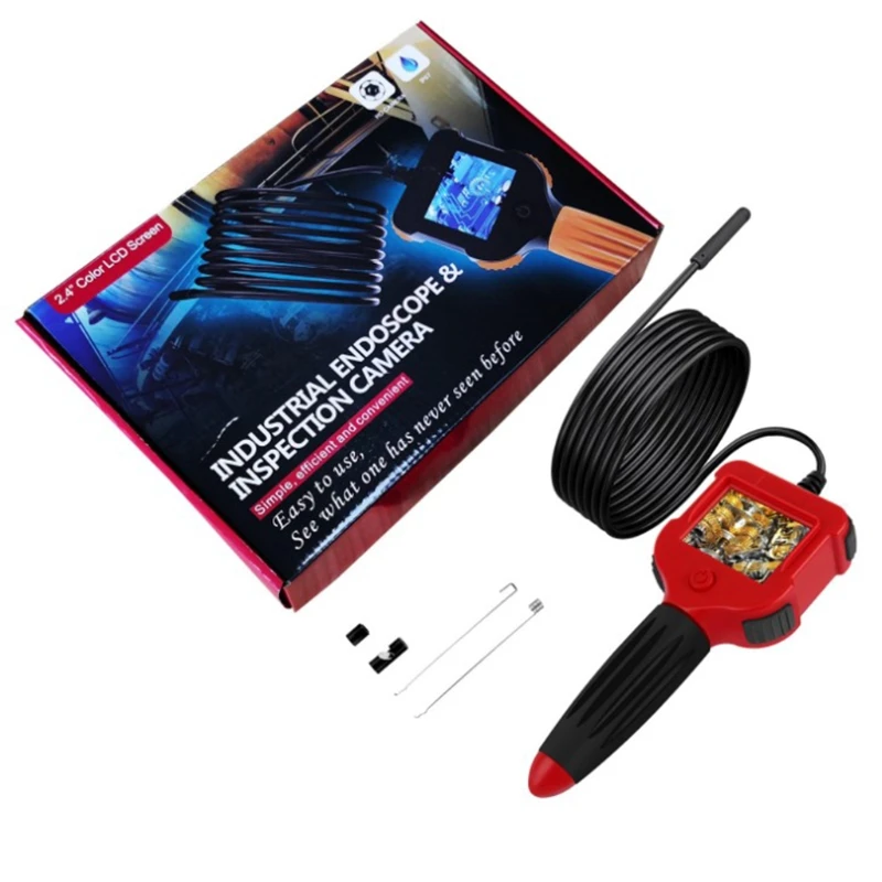 Бороскоп Инспекционная камера эндоскоп камера для w/2,4 дюймовый цветной жидкий LCD Sc 
Бороскоп Инспекционная камера эндоскоп камера для w/2,4 дюймовый цветной жидкий LCD Sc
