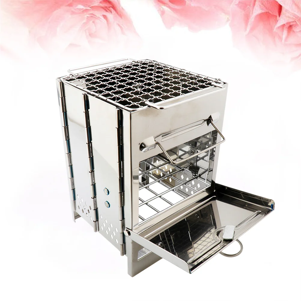 Stainless Steel Square Wood Burning Stove Portable Collapsible Grill Outdoor Camping Cookware (Silver)
Stainless Steel Square Wood Burning Stove Portable Collapsible Grill Outdoor Camping Cookware (Silver)