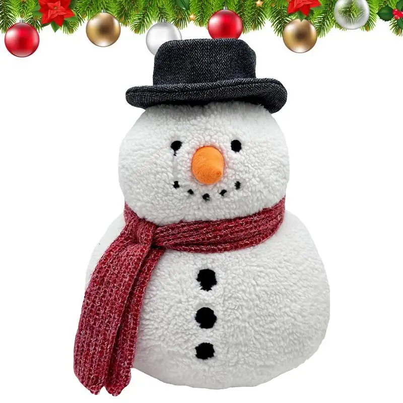 Stuffed Snowman Plush Fluffy Stuffed Dolls Cartoon Snowman Toys PP Cotton Filled Skin-Friendly Plushies For Garden Living Room 
Stuffed Snowman Plush Fluffy Stuffed Dolls Cartoon Snowman Toys PP Cotton Filled Skin-Friendly Plushies For Garden Living Room