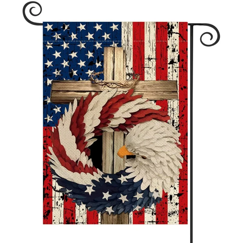 1PC The eagle Pattern Linen Cotton Garden Flag Banner Indoor Outdoor Home Garden Hanging Decor
1PC The eagle Pattern Linen Cotton Garden Flag Banner Indoor Outdoor Home Garden Hanging Decor