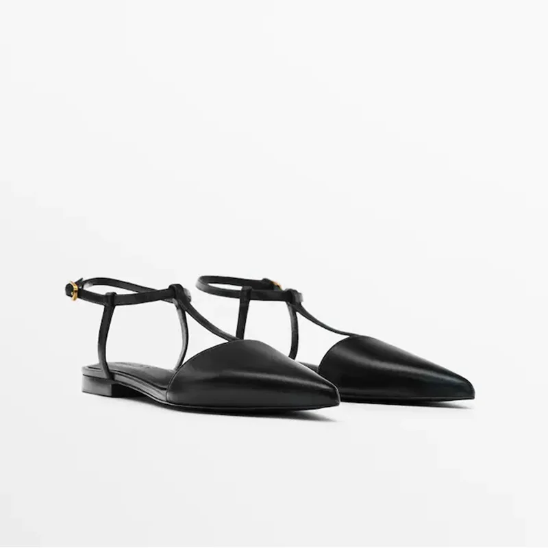 2023 Summer Genuine Leather Ankle Strap Sandals For Women Pointed Toe Women Flat Sandals Gold Buckle Gladiator Sandals For Woman
2023 Summer Genuine Leather Ankle Strap Sandals For Women Pointed Toe Women Flat Sandals Gold Buckle Gladiator Sandals For Woman