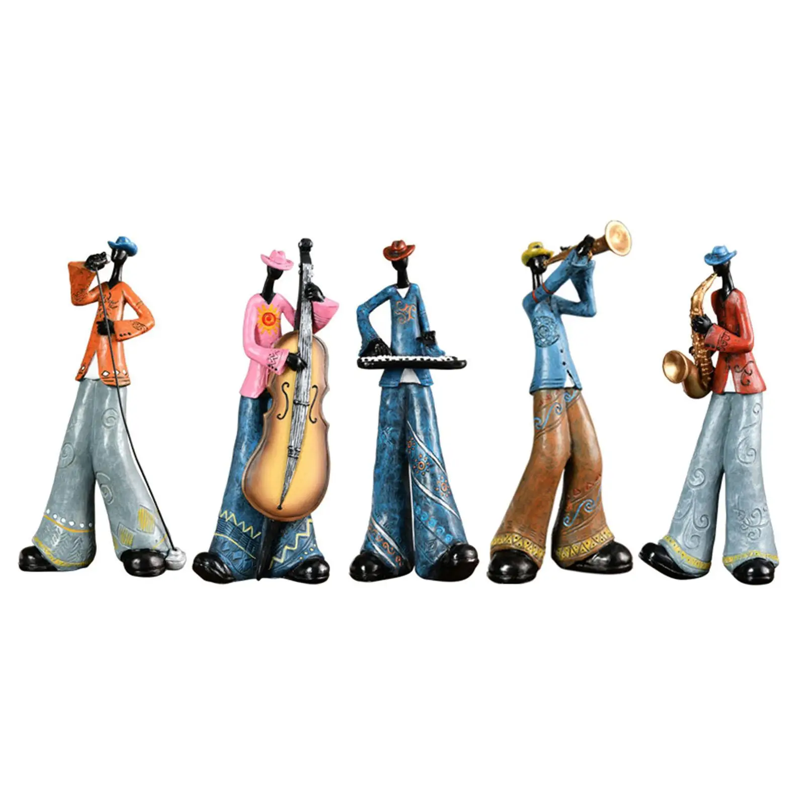 Rock Band Resin Statues Musician Figurines Sculptures Music Art Character Crafts Model for Living Room Office Decors Nightclub
Rock Band Resin Statues Musician Figurines Sculptures Music Art Character Crafts Model for Living Room Office Decors Nightclub