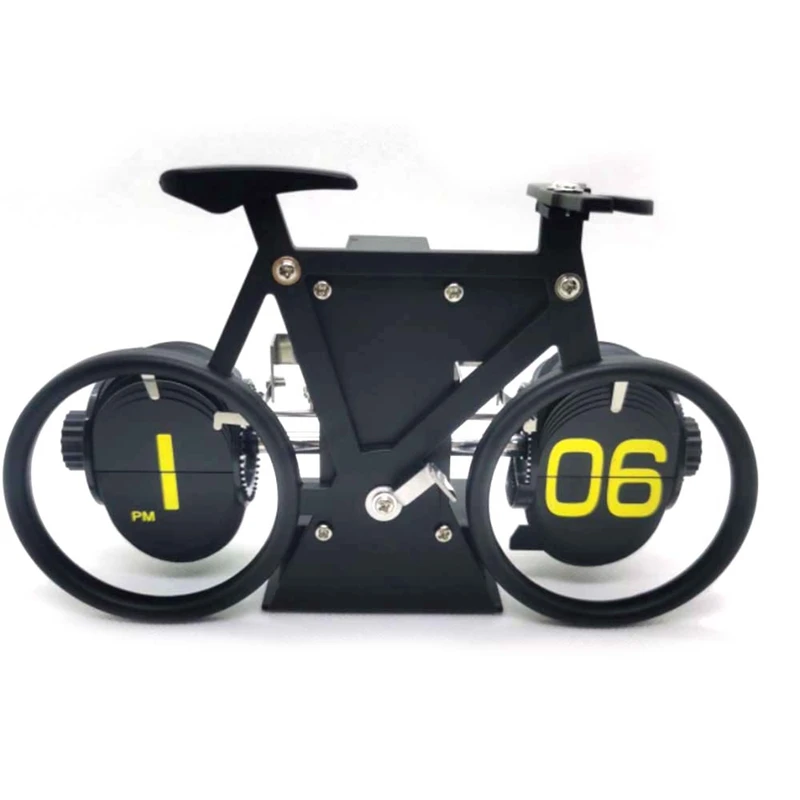 European Bicycle Style Page Turning Clock Home Simple Desktop Pendulum Clock Fashion Ornaments Decorative Clock
European Bicycle Style Page Turning Clock Home Simple Desktop Pendulum Clock Fashion Ornaments Decorative Clock