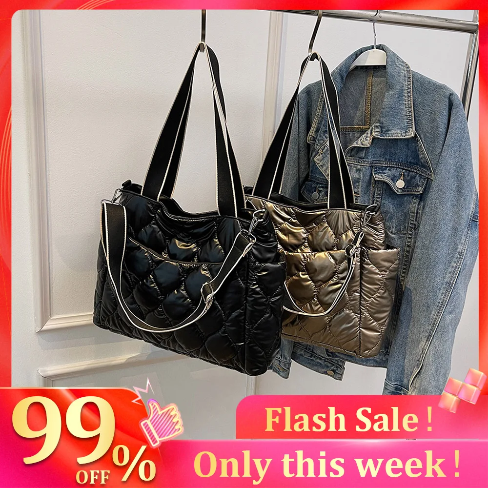 Tote Messenger Bag Large Capacity Nylon Crossbody Bag Solid Color Shoulder Handbag Comfort Autumn Winter New Style Fashion
Tote Messenger Bag Large Capacity Nylon Crossbody Bag Solid Color Shoulder Handbag Comfort Autumn Winter New Style Fashion