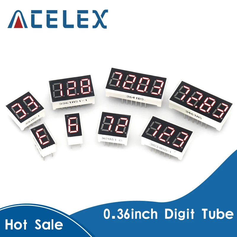 10PCS 0.36inch LED display 7 Segment 1 Bit/2 Bit/3 Bit/4 Bit Digit Tube Red Common Cathode / Anode Digital 0.36 inch led
10PCS 0.36inch LED display 7 Segment 1 Bit/2 Bit/3 Bit/4 Bit Digit Tube Red Common Cathode / Anode Digital 0.36 inch led