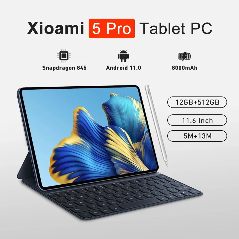 Global Version Original Tablet PC Android 11.0 Snapdragon 845 Tablets 11 Inch 8600mAh 5G Dual SIM Card or Wifi 2023 New Tabelt
Global Version Original Tablet PC Android 11.0 Snapdragon 845 Tablets 11 Inch 8600mAh 5G Dual SIM Card or Wifi 2023 New Tabelt