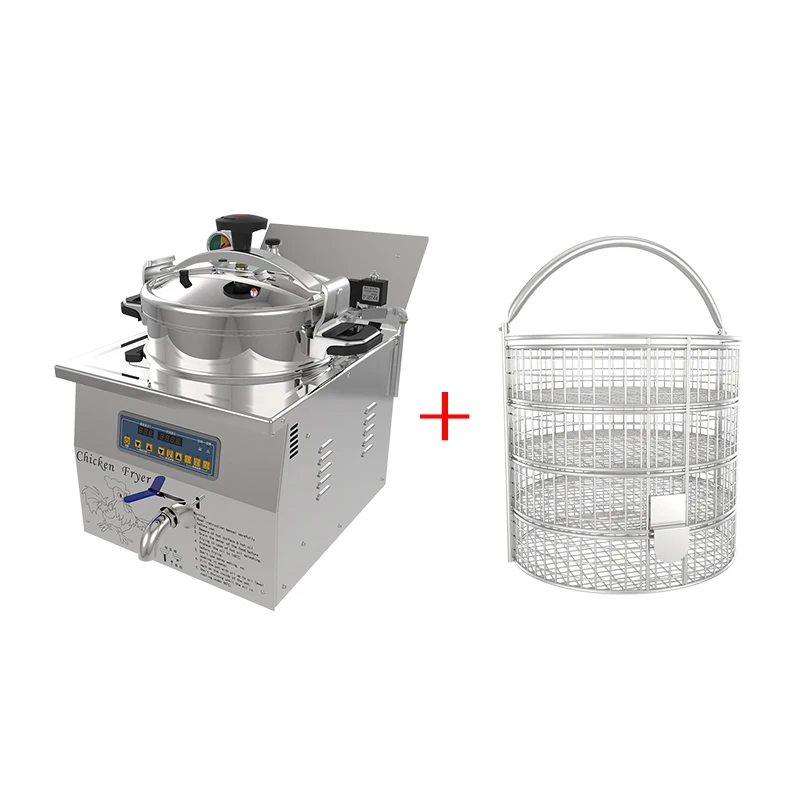 16L Temperature Food Fried Furnace MDXZ-16C Electric Heating Pressure Fried Chicken Furnace Fried Chicken Burger Shop
16L Temperature Food Fried Furnace MDXZ-16C Electric Heating Pressure Fried Chicken Furnace Fried Chicken Burger Shop