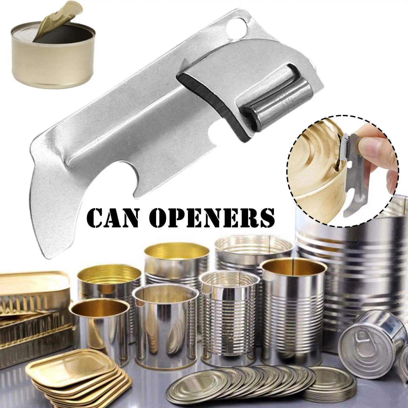 1pc Polished Stainless Steel Multi-function Can Opener Opener Folding Mini Opener For Party Home Kitchen Bar Gadgets
1pc Polished Stainless Steel Multi-function Can Opener Opener Folding Mini Opener For Party Home Kitchen Bar Gadgets