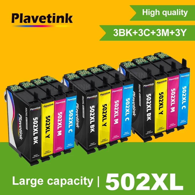 

Чернильный картридж Plavetink 502XL T502XL 502, совместим с принтером Epson для бытовой фотосъемки 5105 2860DWF 2865D