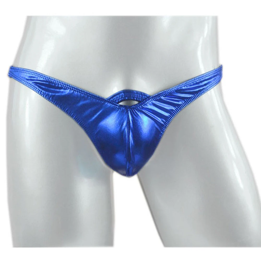 Men G-String Glossy Faux Leather Bulge Pouch Underwear Underpants Panties Low Rise T-Back Briefs Night Clubwear Erotic Hombre
Men G-String Glossy Faux Leather Bulge Pouch Underwear Underpants Panties Low Rise T-Back Briefs Night Clubwear Erotic Hombre