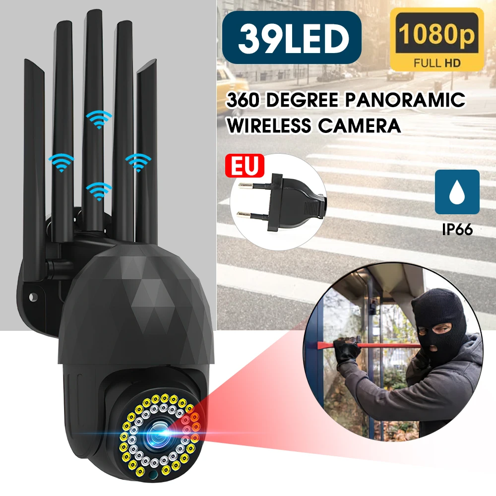 Наружная IP-камера 1080P HD с Wi-Fi, камера видеонаблюдения для умного дома, водонепроницаемая камера с автослежением и ночным видением
Наружная IP-камера 1080P HD с Wi-Fi, камера видеонаблюдения для умного дома, водонепроницаемая камера с автослежением и ночным видением