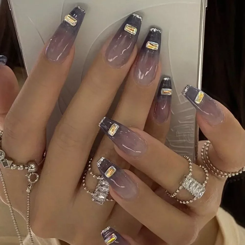 24pcs Detachable Jelly Gradient with design False Nails Wearable Ballerina Coffin Fake Nails Full Cover Nail Tips Press On Nails
24pcs Detachable Jelly Gradient with design False Nails Wearable Ballerina Coffin Fake Nails Full Cover Nail Tips Press On Nails