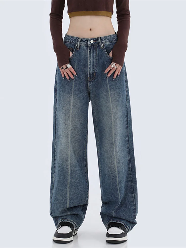 Korean Style Jeans Women Mopping Trousers Denim Vintage Blue High Waist Loose Jeans 2022 Autumn New Chic Ulzzang Casual Fashion
Korean Style Jeans Women Mopping Trousers Denim Vintage Blue High Waist Loose Jeans 2022 Autumn New Chic Ulzzang Casual Fashion