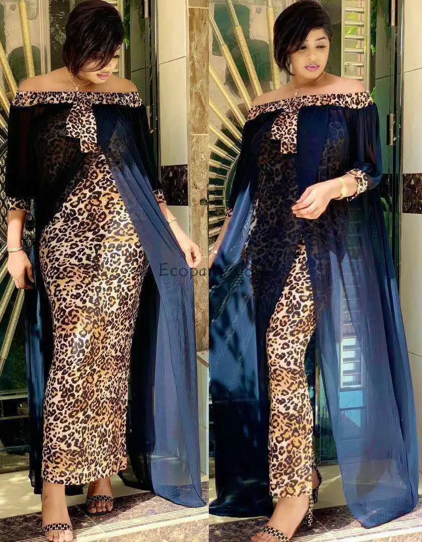 New Ladies Autumn Sexy Leopard Printed African Strapless Dresses for Women Party Half Sleeve Casual Slash Neck Femme Robe 30
New Ladies Autumn Sexy Leopard Printed African Strapless Dresses for Women Party Half Sleeve Casual Slash Neck Femme Robe 30