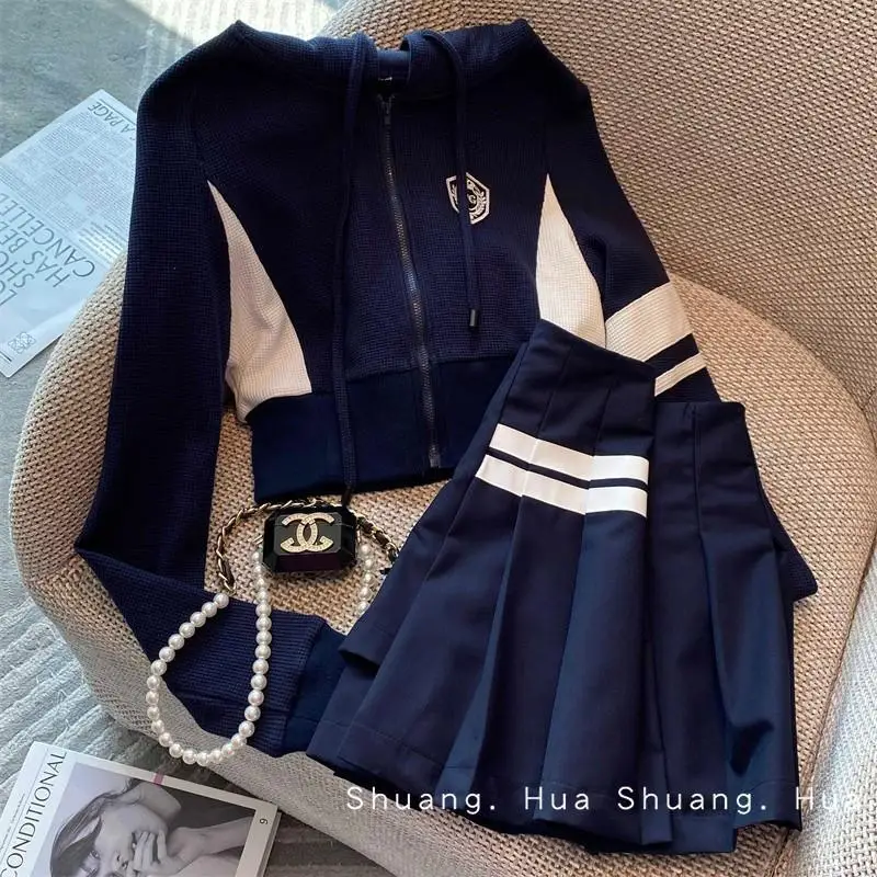 Elegant Knitted Sets Women 2022 New Casual Two Pieces Hooded Sweater and Midi Skirt Female Warm Soft Suits With Skirt
Elegant Knitted Sets Women 2022 New Casual Two Pieces Hooded Sweater and Midi Skirt Female Warm Soft Suits With Skirt