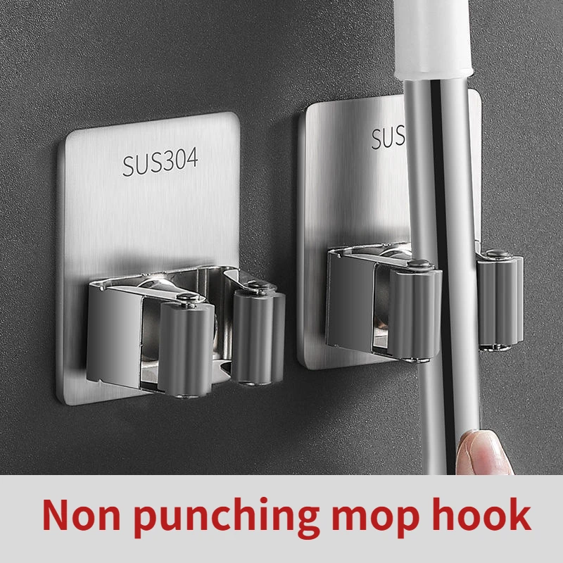 304 Stainless Steel Hooks Wall Broom Holder Mop Organizer Holder Rackbrush Broom Mops Holder Clips Kitchen Bathroom Wall Hook
304 Stainless Steel Hooks Wall Broom Holder Mop Organizer Holder Rackbrush Broom Mops Holder Clips Kitchen Bathroom Wall Hook