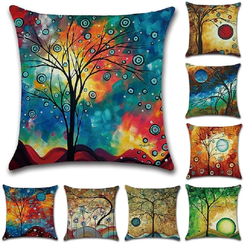 Pillow Letter Abstract Oil Painting Color Linen Cover Sunrise Moon Tree Cushion Home Decoration Sofa
Pillow Letter Abstract Oil Painting Color Linen Cover Sunrise Moon Tree Cushion Home Decoration Sofa