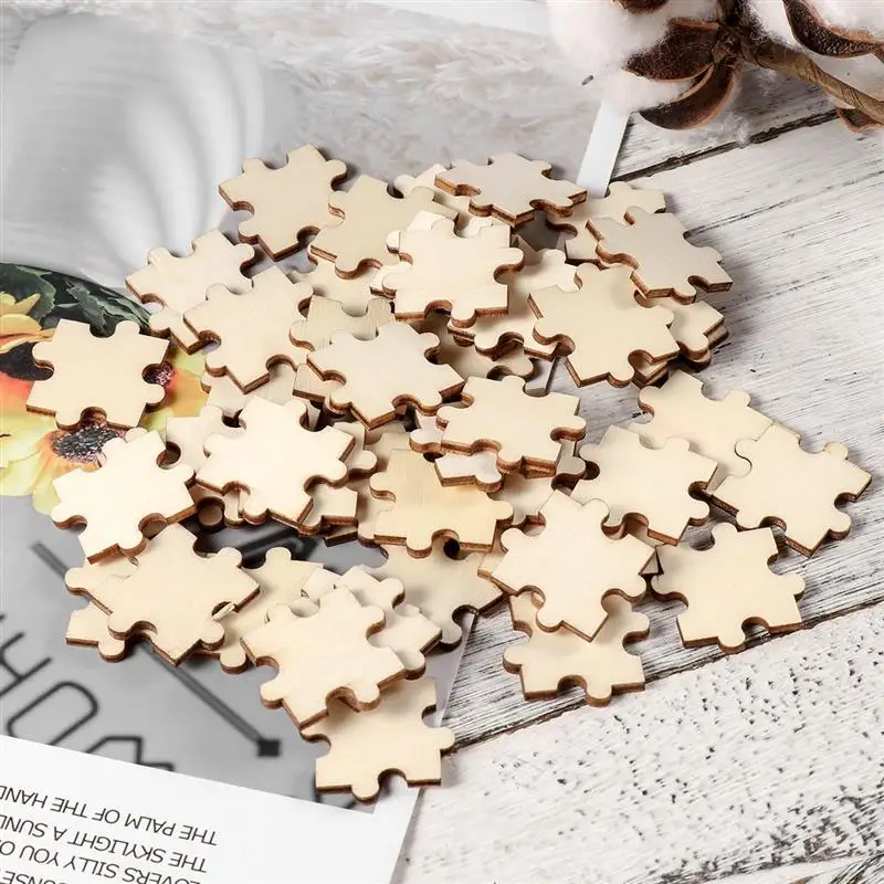 50PCS Wooden Puzzle Square Chips Wood Pieces Cutouts Ornaments Children's Puzzle Hand-painted DIY for Crafts Carving Decor
50PCS Wooden Puzzle Square Chips Wood Pieces Cutouts Ornaments Children's Puzzle Hand-painted DIY for Crafts Carving Decor