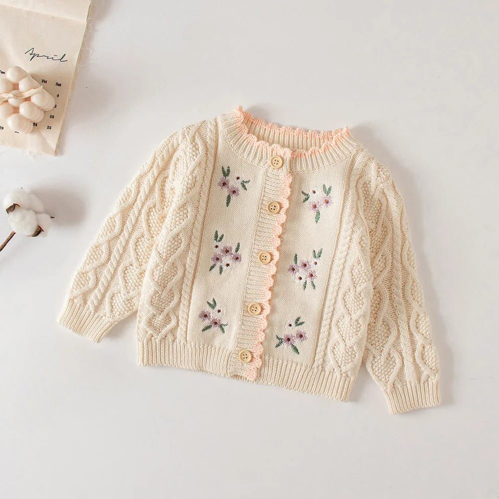 Autumn Clothes for Boys Infants Children, Small Flower Embroidered Jacket, Cotton Knitted Cardigan
Autumn Clothes for Boys Infants Children, Small Flower Embroidered Jacket, Cotton Knitted Cardigan