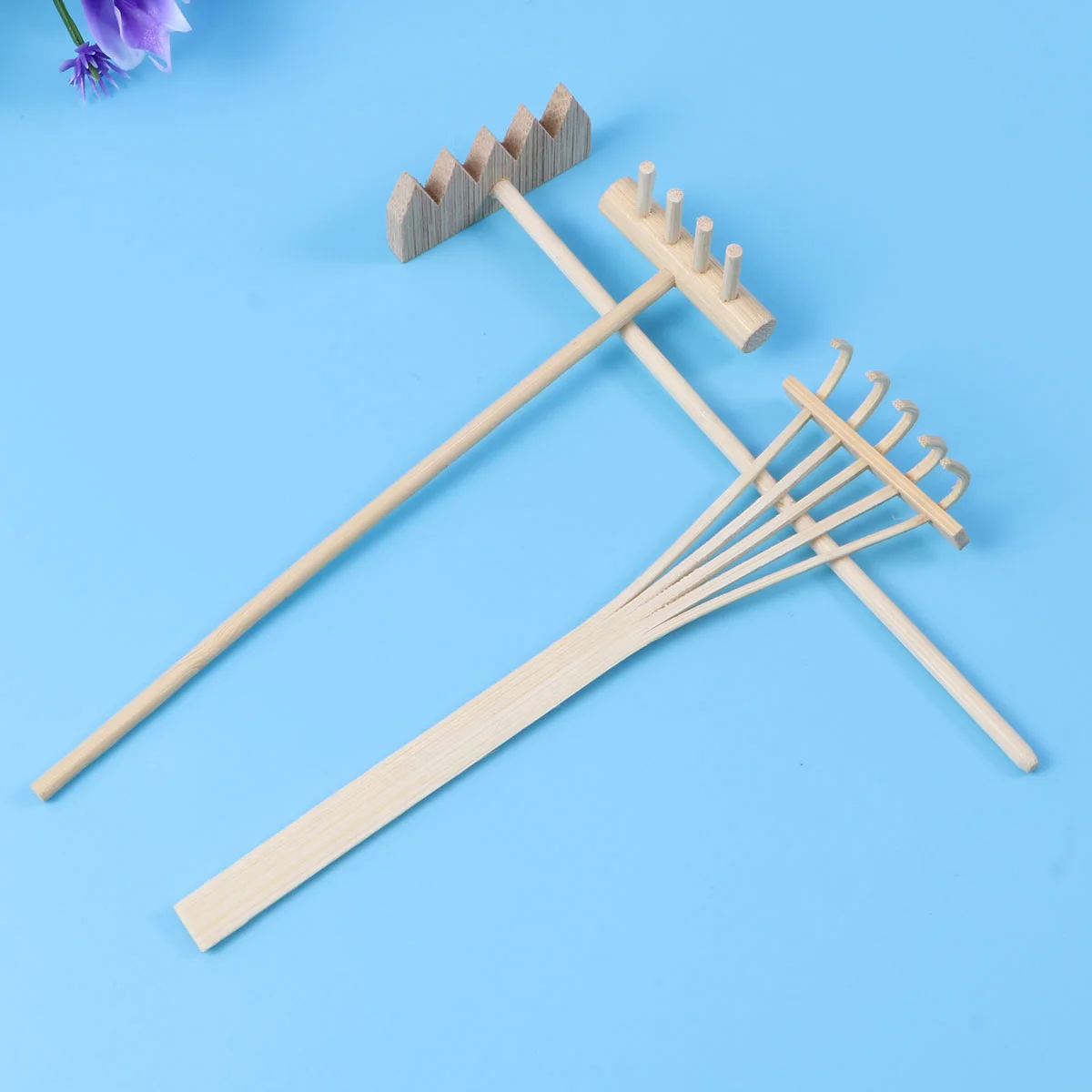 3 Pcs Japanese Accessories Miniature Rake Hand Tools Meditation Ornament Desktop Decor Four Tine Rake
3 Pcs Japanese Accessories Miniature Rake Hand Tools Meditation Ornament Desktop Decor Four Tine Rake