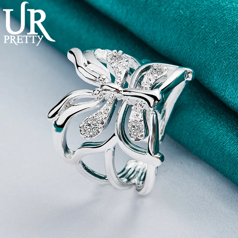925 Sterling Silver Large Butterfly AAA Zircon Opening Ring for Woman Charm Jewelry Engagement Wedding Fashion Gifts Anniversary
925 Sterling Silver Large Butterfly AAA Zircon Opening Ring for Woman Charm Jewelry Engagement Wedding Fashion Gifts Anniversary