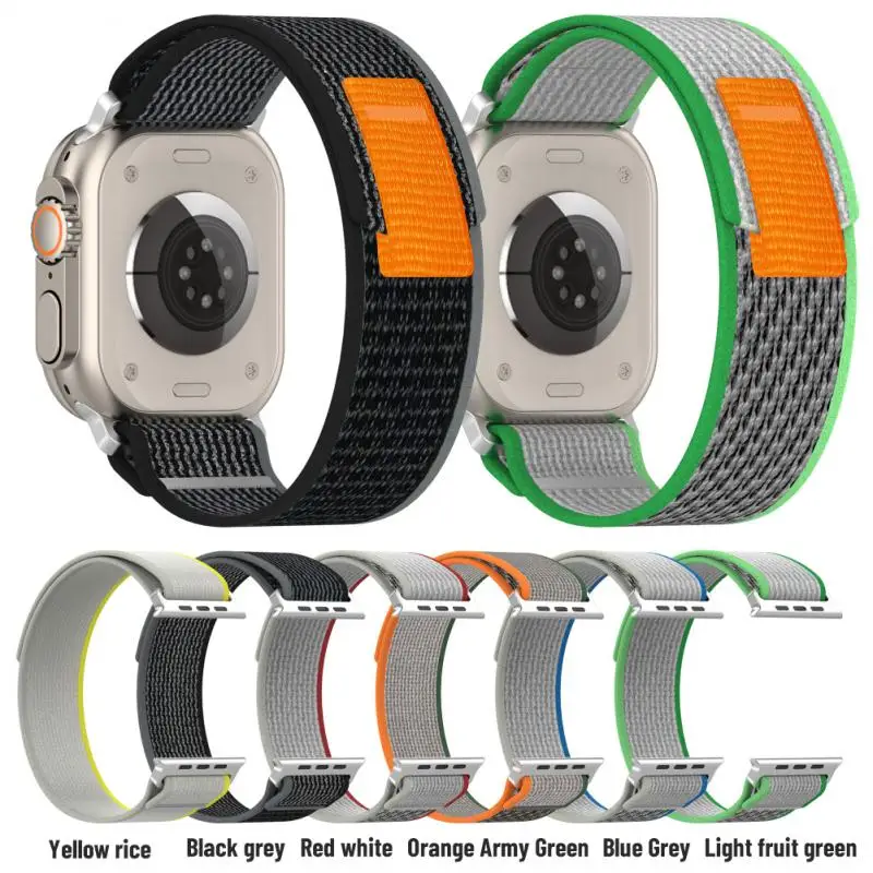 Nylon Wrist Strap Sweat Proof Replacement Smart Bracelet 49mm 44mm 40mm 45mm 41mm 42mm Wristband Accessories Bracelet Strap Soft 
Nylon Wrist Strap Sweat Proof Replacement Smart Bracelet 49mm 44mm 40mm 45mm 41mm 42mm Wristband Accessories Bracelet Strap Soft