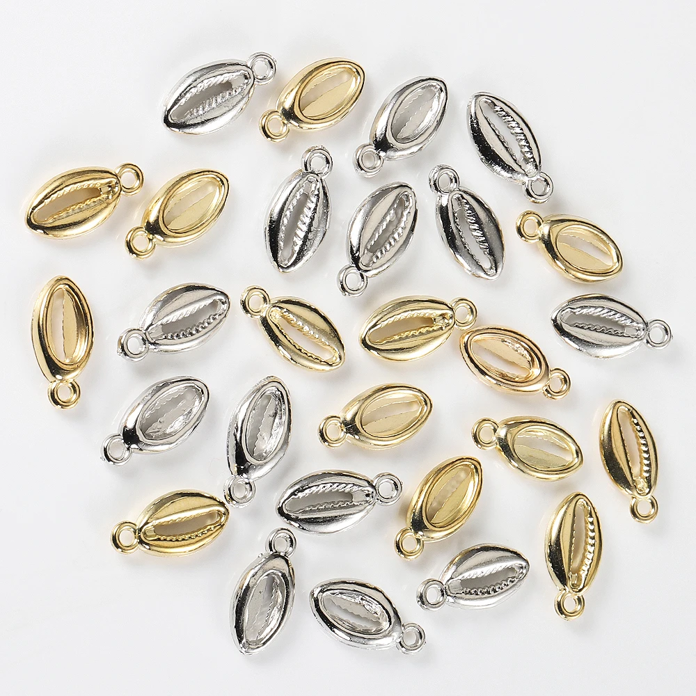 50pcs Acrylic Seashell Charms Metal Color Shell Pendant for Jewelry Making DIY Beach Bracelet Necklace Earrings Accessori
50pcs Acrylic Seashell Charms Metal Color Shell Pendant for Jewelry Making DIY Beach Bracelet Necklace Earrings Accessori