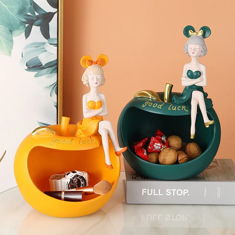 Home Decor Creative Fruit Candy Dried Fruit Tray Key Storage Tray Interior Figurines Home Living Room Decoration Nordic Style
Home Decor Creative Fruit Candy Dried Fruit Tray Key Storage Tray Interior Figurines Home Living Room Decoration Nordic Style